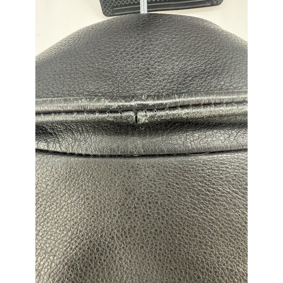 Claiborne Leather Jacket Coat Black Pebble Grain Full-Zip Men's Large Coat - Picture 12 of 16